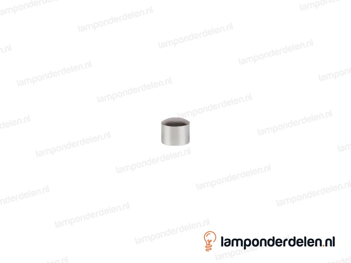 Afsluitknop messing chroomkleurig cilinder - hoogte 10 mm - binnendraad M10x1
