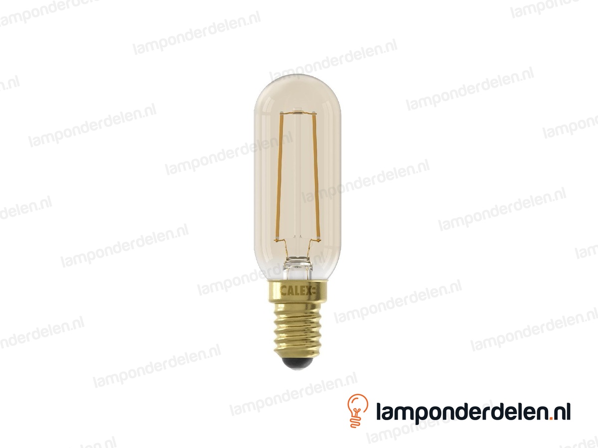 Calex filament LED buislamp - E14 - T25 - goud - 3,5 W - dimbaar