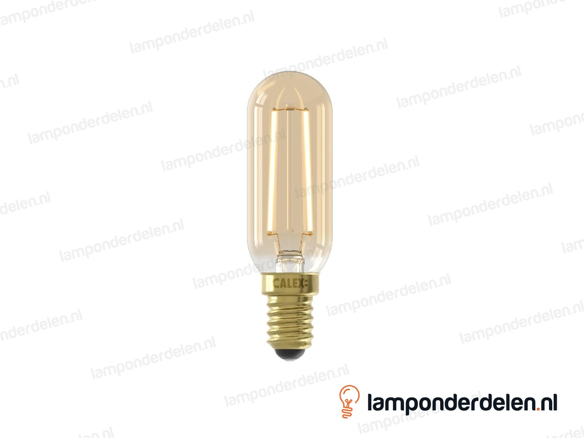 Calex filament LED buislamp - E14 - T25 - goud - 3,5 W - dimbaar