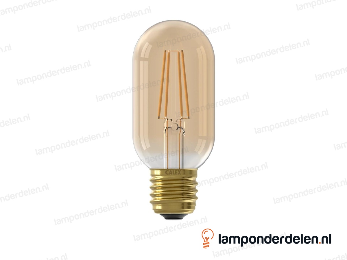Calex filament LED buislamp - E27 - T45 - goud - 3,5 W - dimbaar
