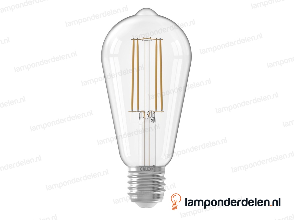Calex filament LED edisonlamp - E27 - ST64 - helder - 4,5 W - dimbaar
