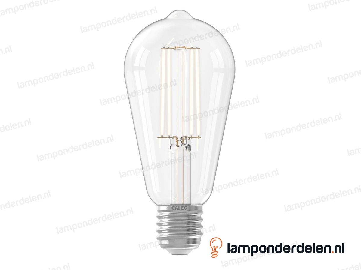 Calex filament LED edisonlamp - E27 - ST64 - helder - 4,5 W - dimbaar