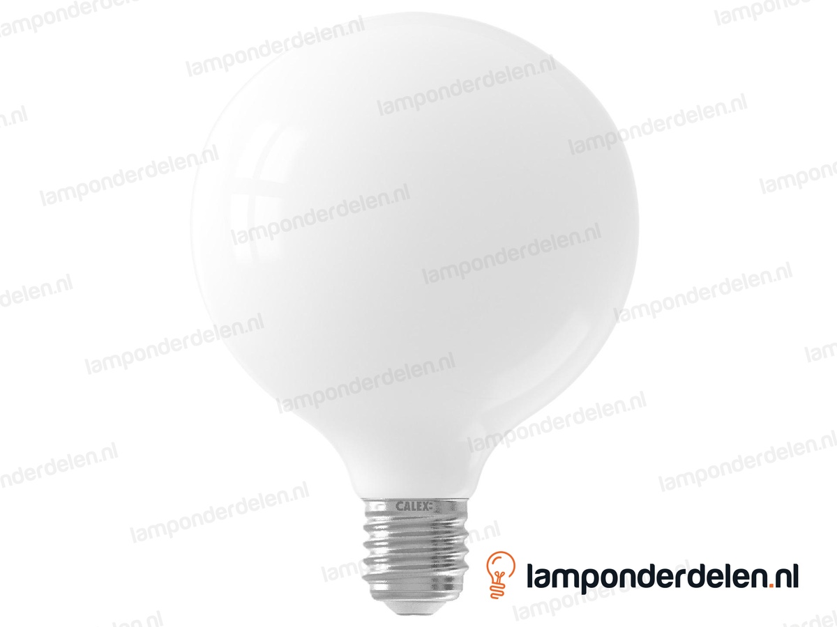 Calex filament LED globelamp - E27 - G125 - opaal - 7,5 W - dimbaar