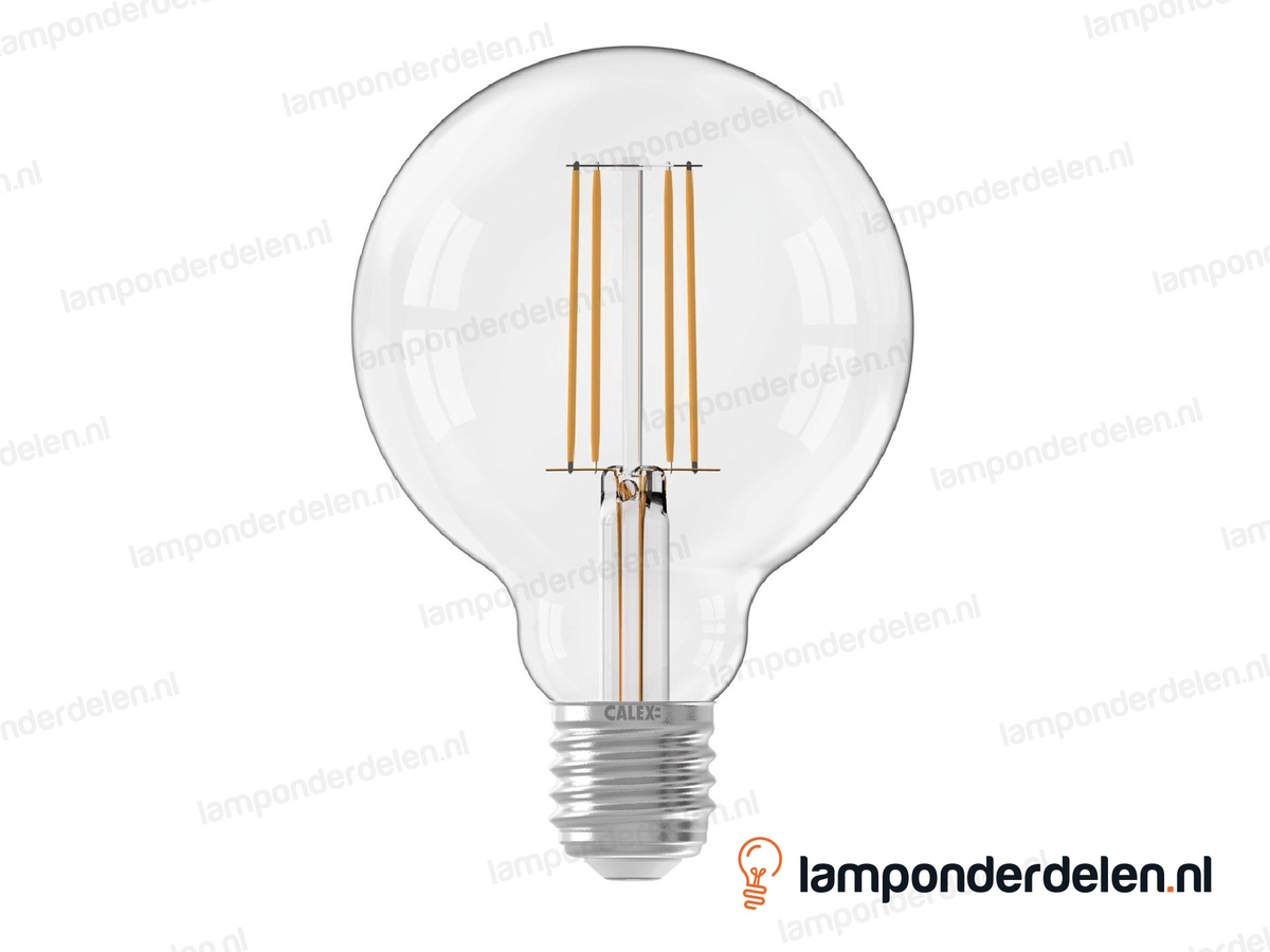 Calex filament LED globelamp - E27 - G95 - helder - 4,5 W - dimbaar