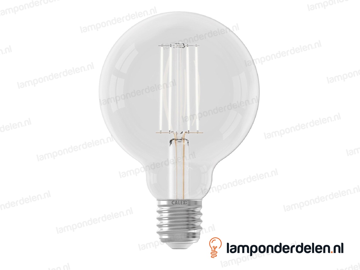 Calex filament LED globelamp - E27 - G95 - helder - 4,5 W - dimbaar