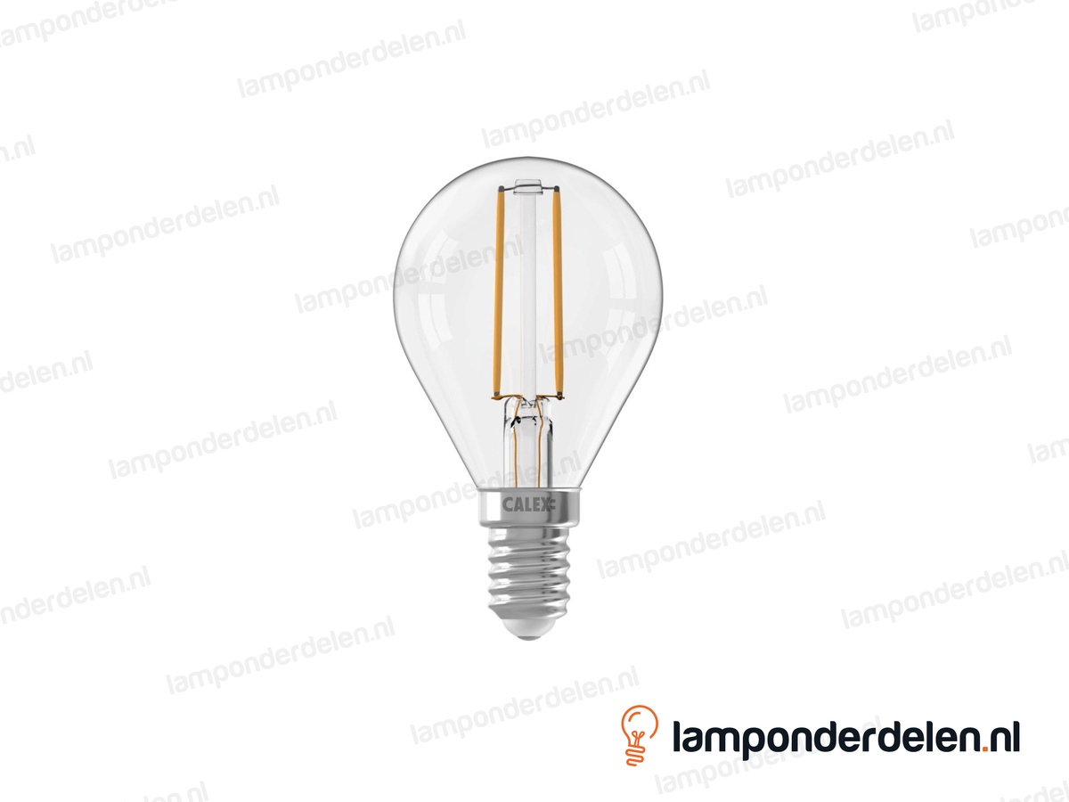Calex filament LED kogellamp - E14 - P45 - helder - 3,5 W - dimbaar