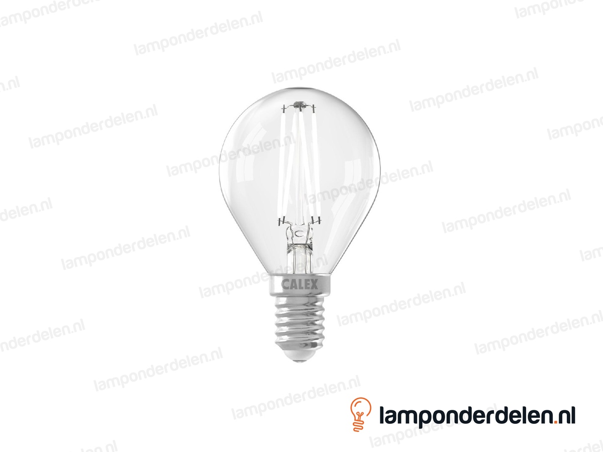 Calex filament LED kogellamp - E14 - P45 - helder - 4,5 W - dimbaar