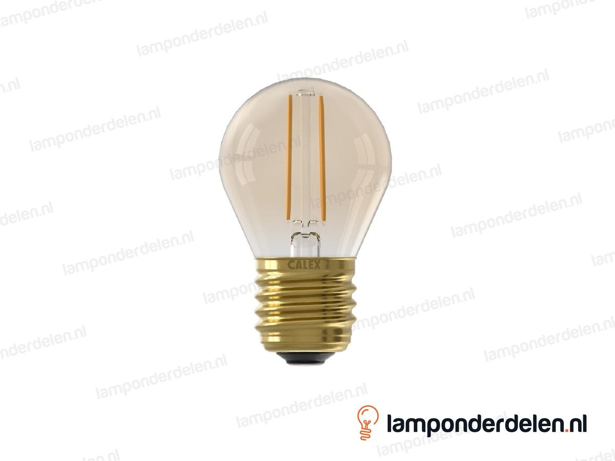 Calex filament LED kogellamp - E27 - P45 - goud - 3,5 W - dimbaar