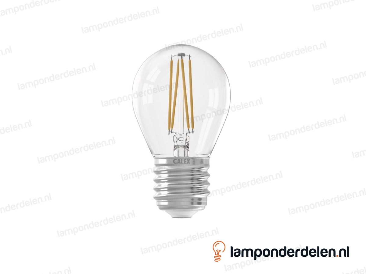 Calex filament LED kogellamp - E27 - P45 - helder - 4,5 W - dimbaar