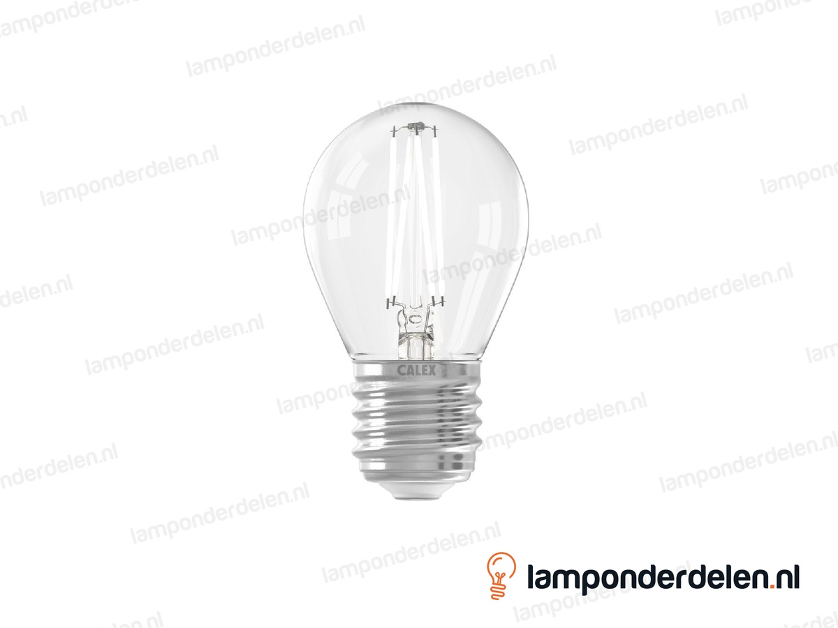 Calex filament LED kogellamp - E27 - P45 - helder - 4,5 W - dimbaar