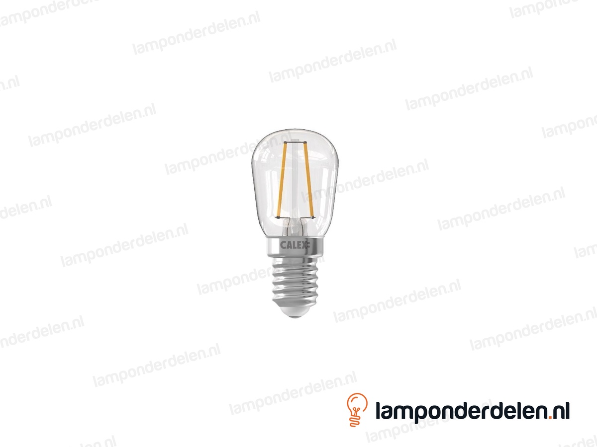 Calex filament LED parfumlamp - E14 - T26 - helder - 1,5 W - dimbaar