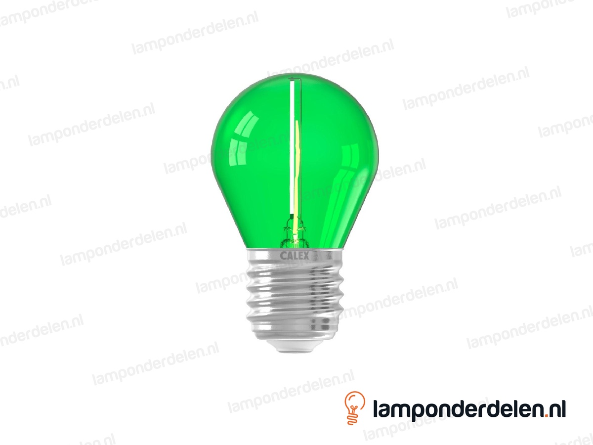 Calex filament LED prikkabellamp - E27 - P45 - groen - 1 W