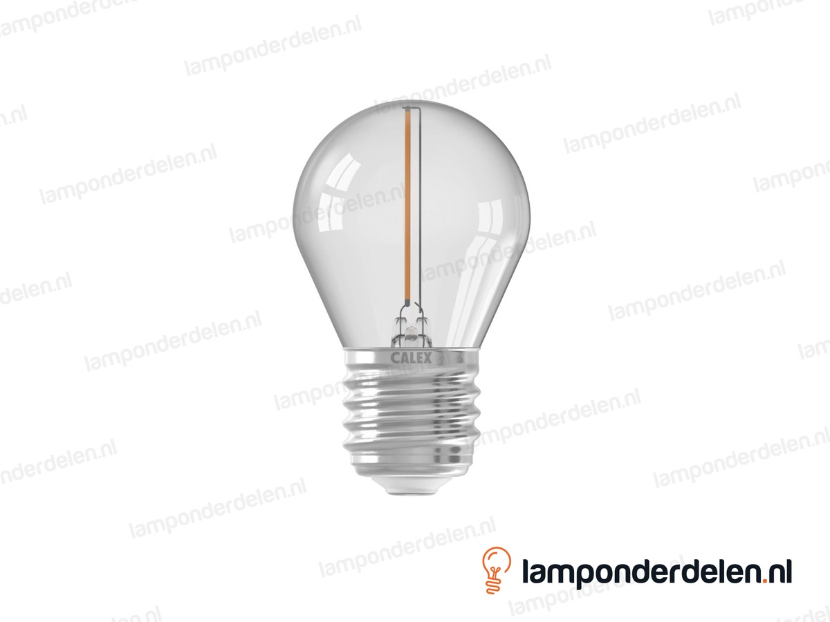 Calex filament LED prikkabellamp - E27 - P45 - helder - 1 W