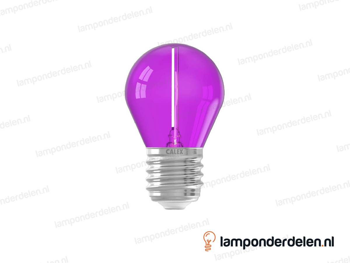 Calex filament LED prikkabellamp - E27 - P45 - paars - 1 W