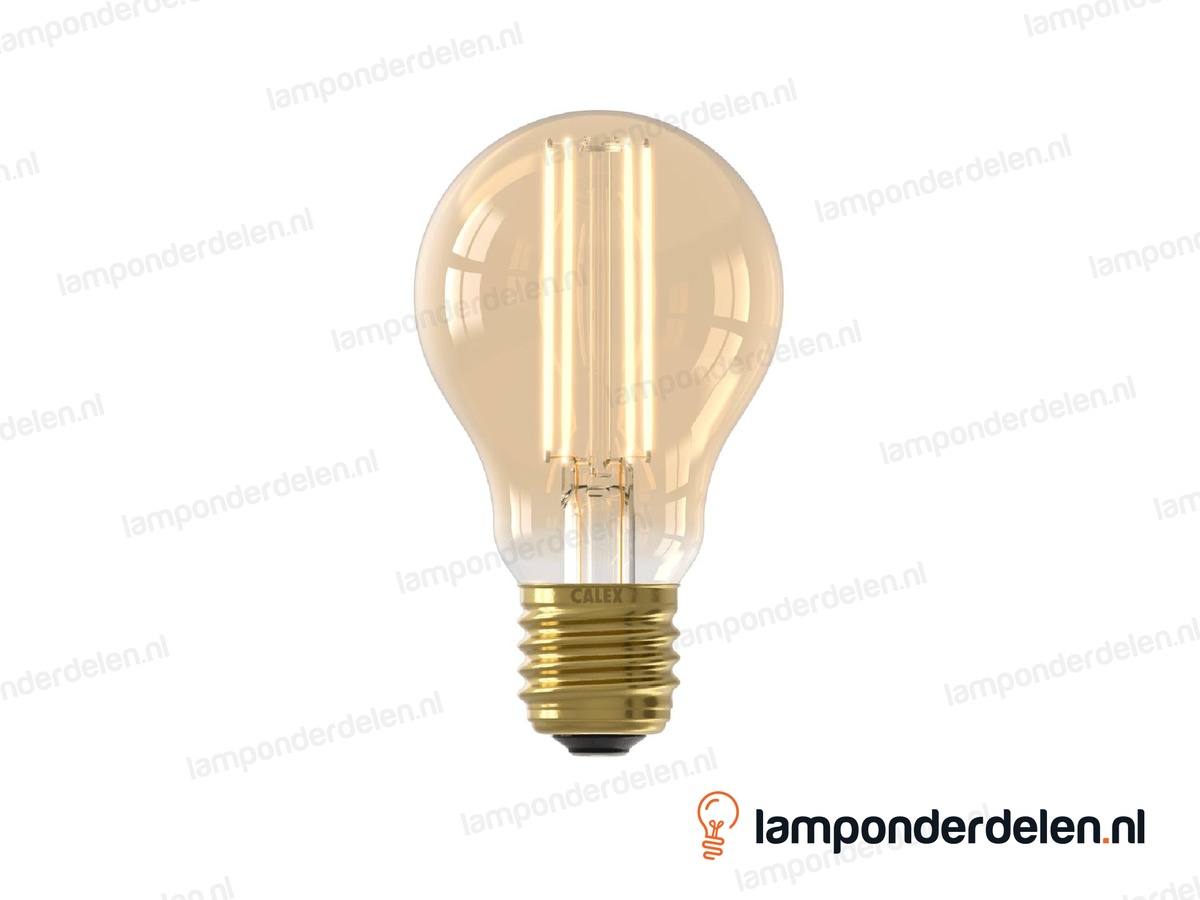 Calex filament LED standaardlamp - E27 - A60 - goud - 7,5 W - dimbaar