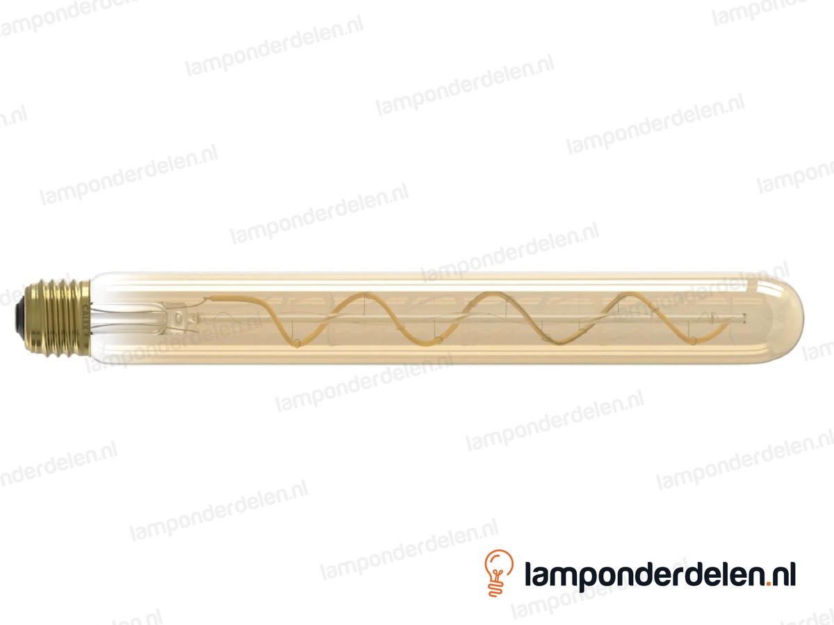 Calex flex filament LED buislamp - E27 - T32 - 300 mm - goud - 3,8 W - dimbaar