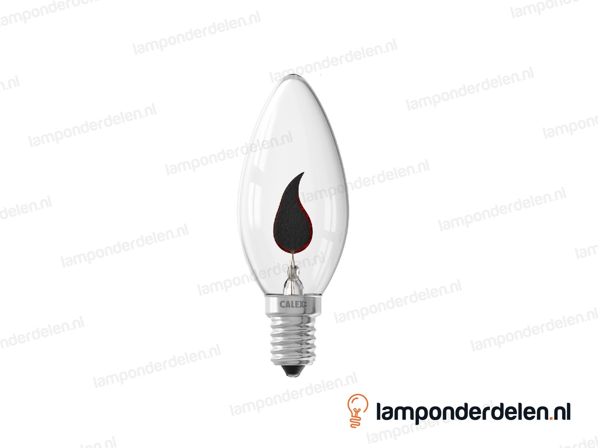 Calex - gloeilamp - flikkerende - kaarslamp - E14 - B35 - helder - 3W