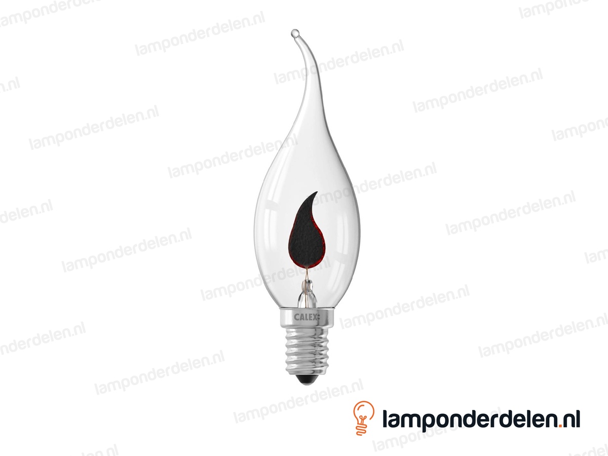Calex - gloeilamp - flikkerende - tipkaarslamp - E14 - BXS35 - helder - 3W