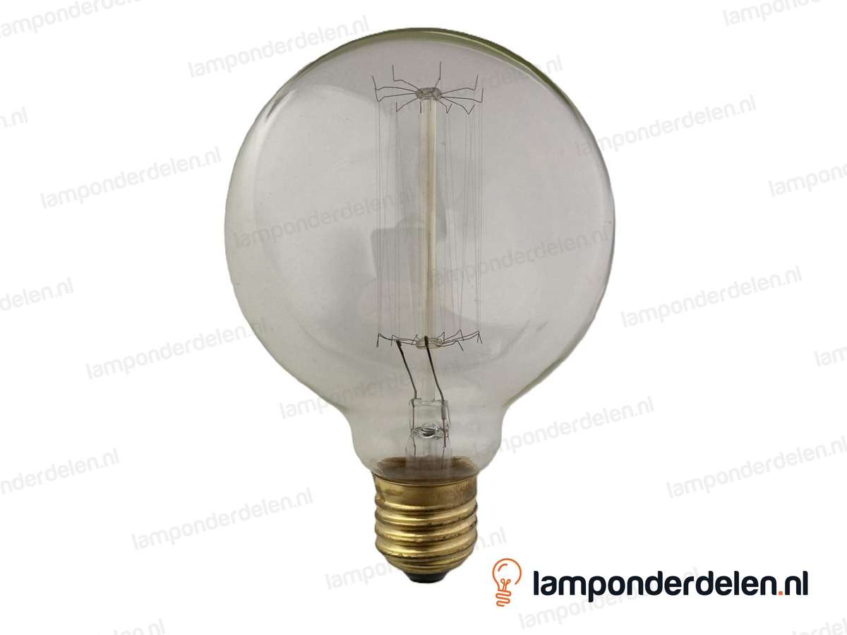 Calex - kooldraadlamp - globelamp - E27 - G95 - helder - 40W