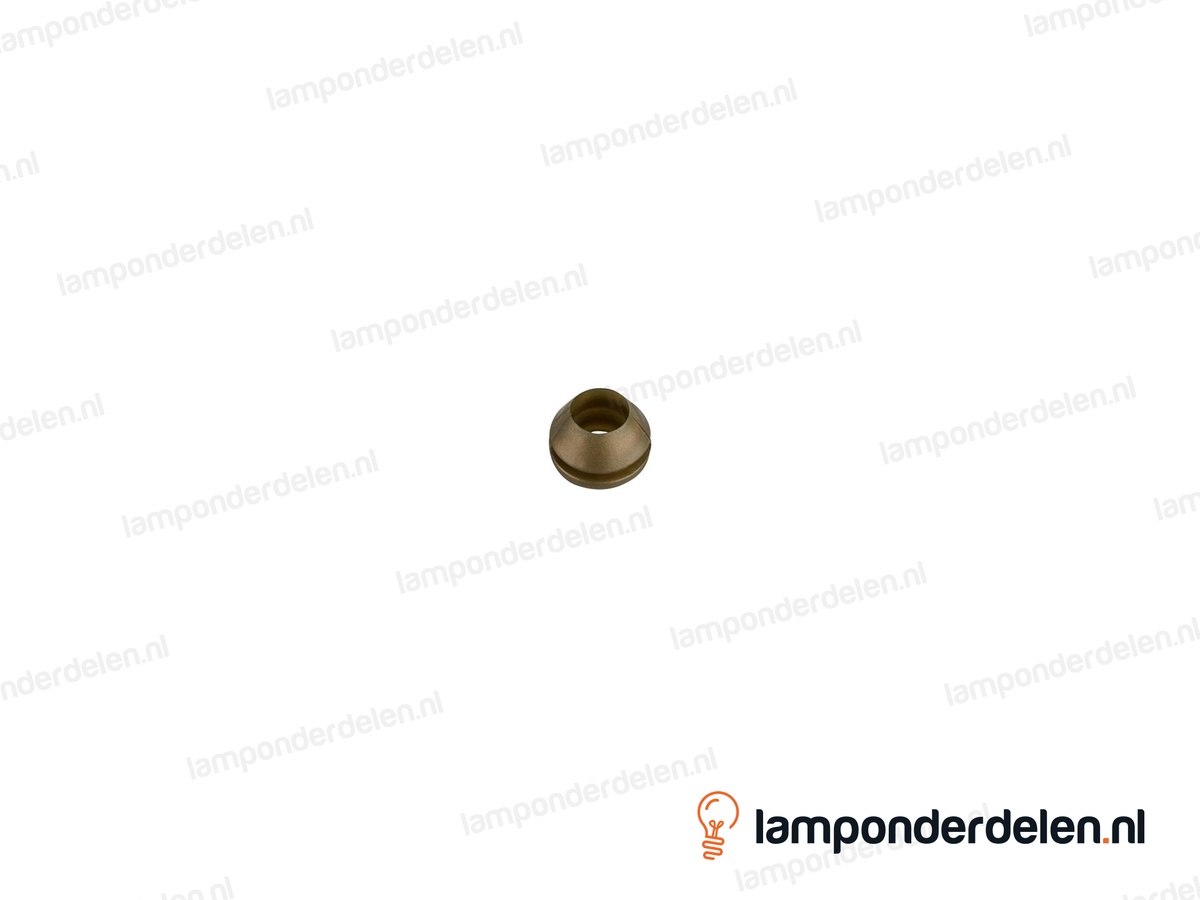 Conische snoerdoorvoertule PVC goud - 11 x 8 mm - voor gat van 8 mm - snoerdoorvoer 6 mm