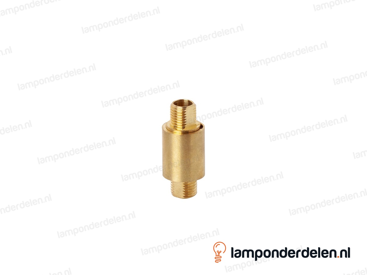 Draaigewricht messing - 16 x 36 mm - buitendraad M10x1