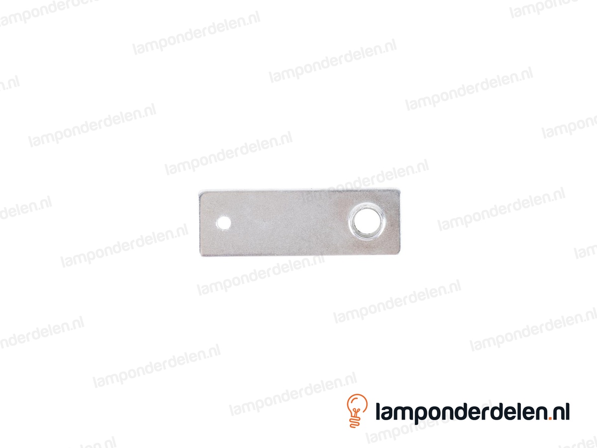 Fitting beugel metaal 1-lichts - buitendraad M10x1 - gat 3,5mm