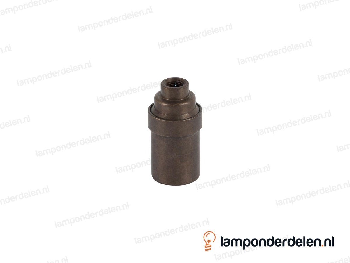 Fitting E14 messing oud engels glad met aarde-aansluiting