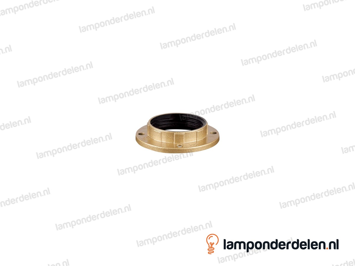 Fitting E14 schroefring kunststof goud