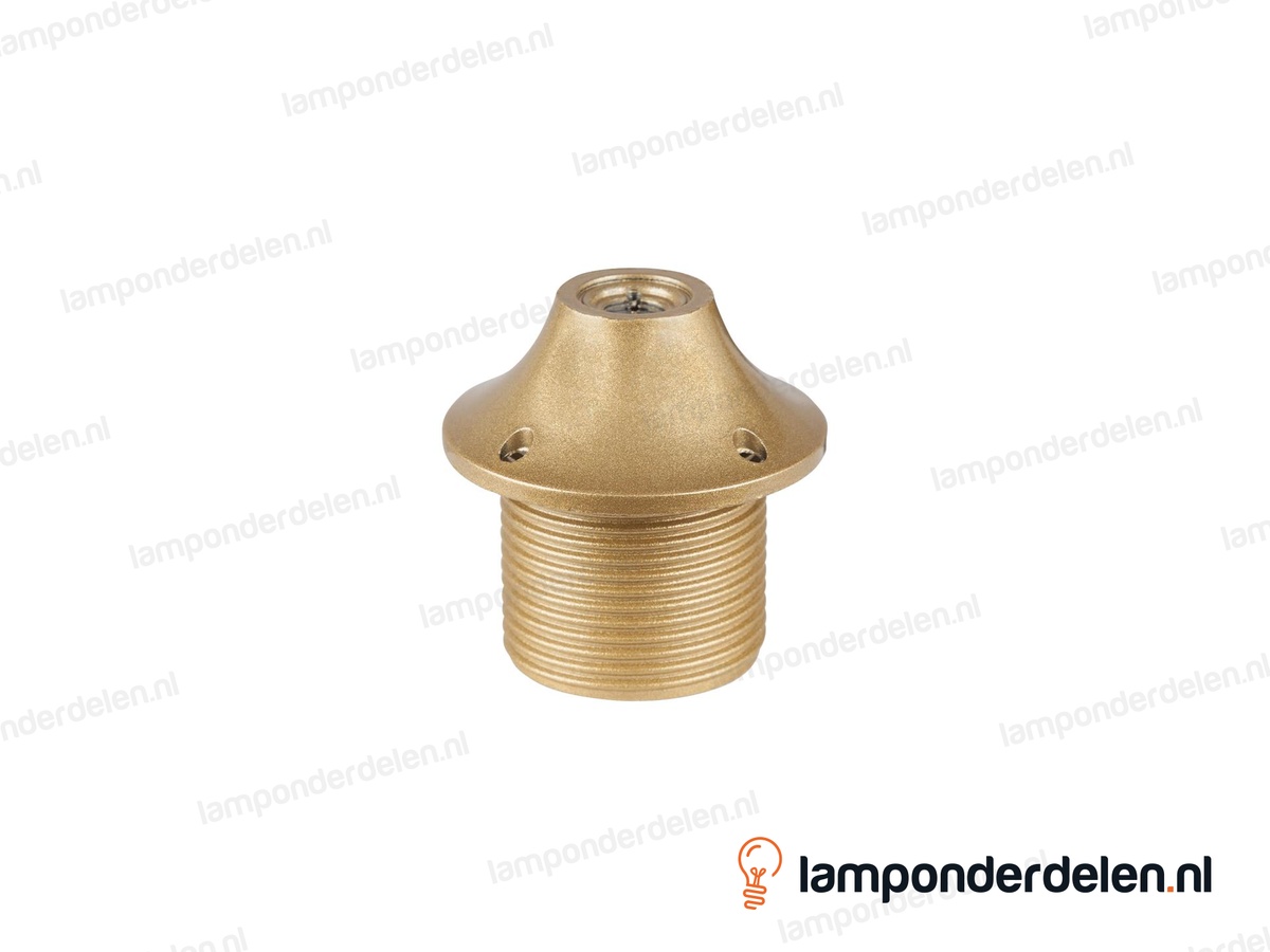 Fitting E27 kunststof goud sierborst