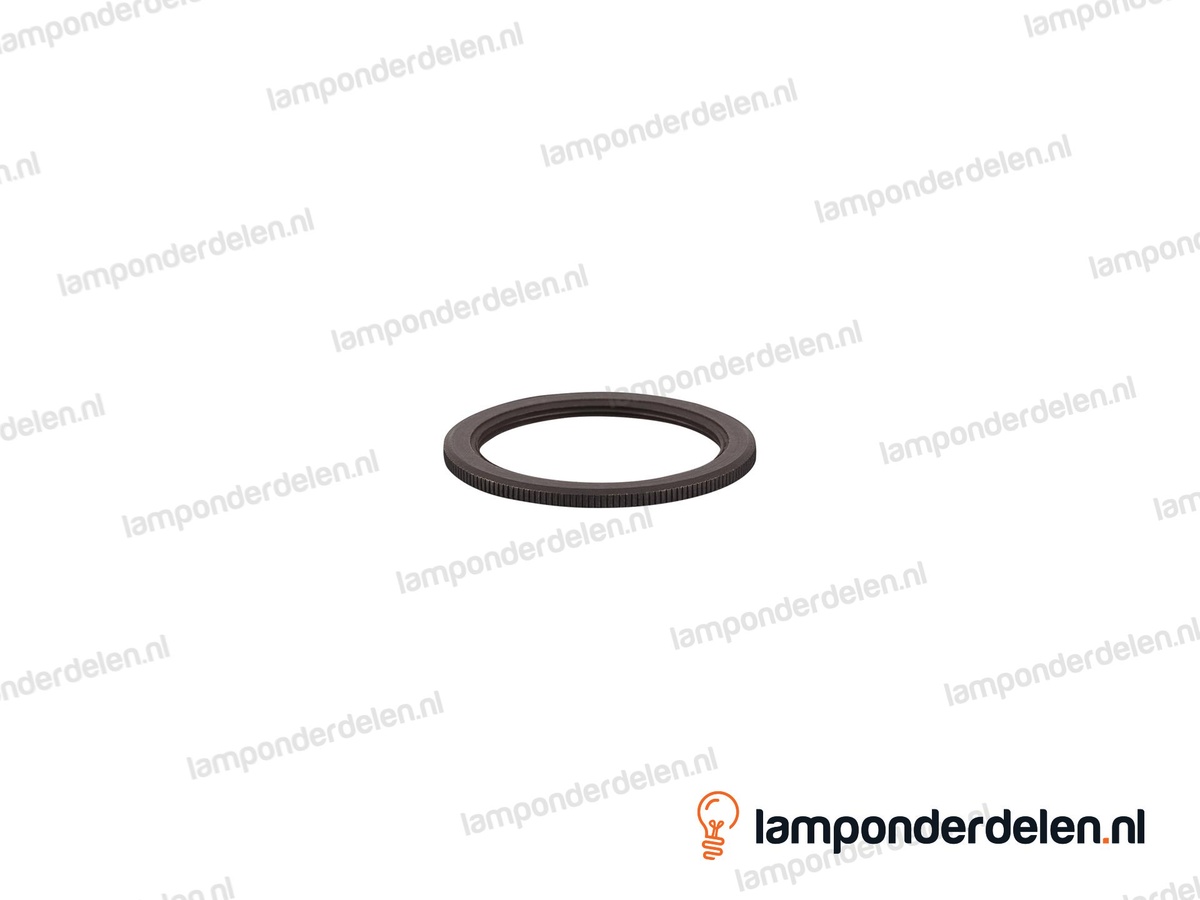 Fitting E27 schroefring messing bronskleurig