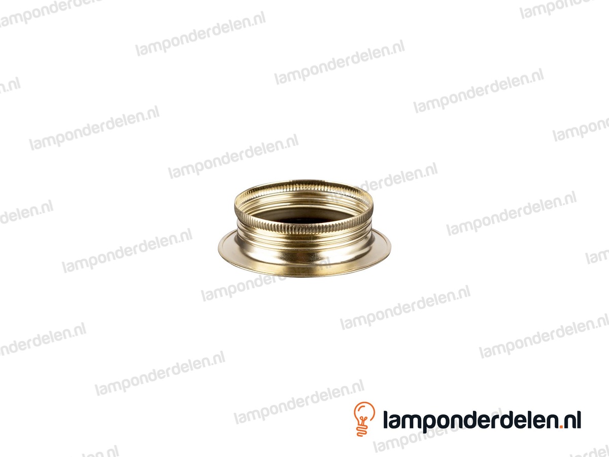 Fitting E27 schroefring metaal messingglanskleurig