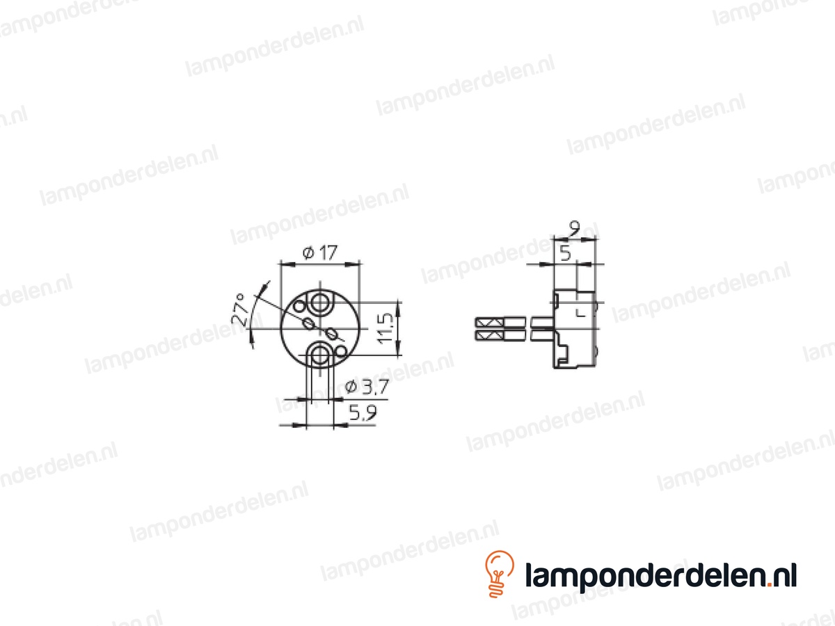 Fitting G4 - lengte 2 meter
