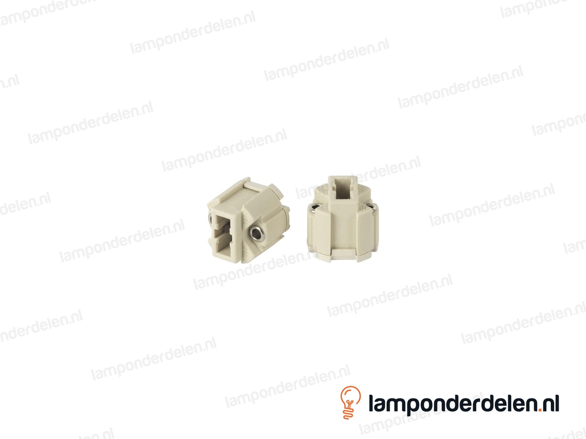 Fitting G9 keramisch met kunststof huls - breed model