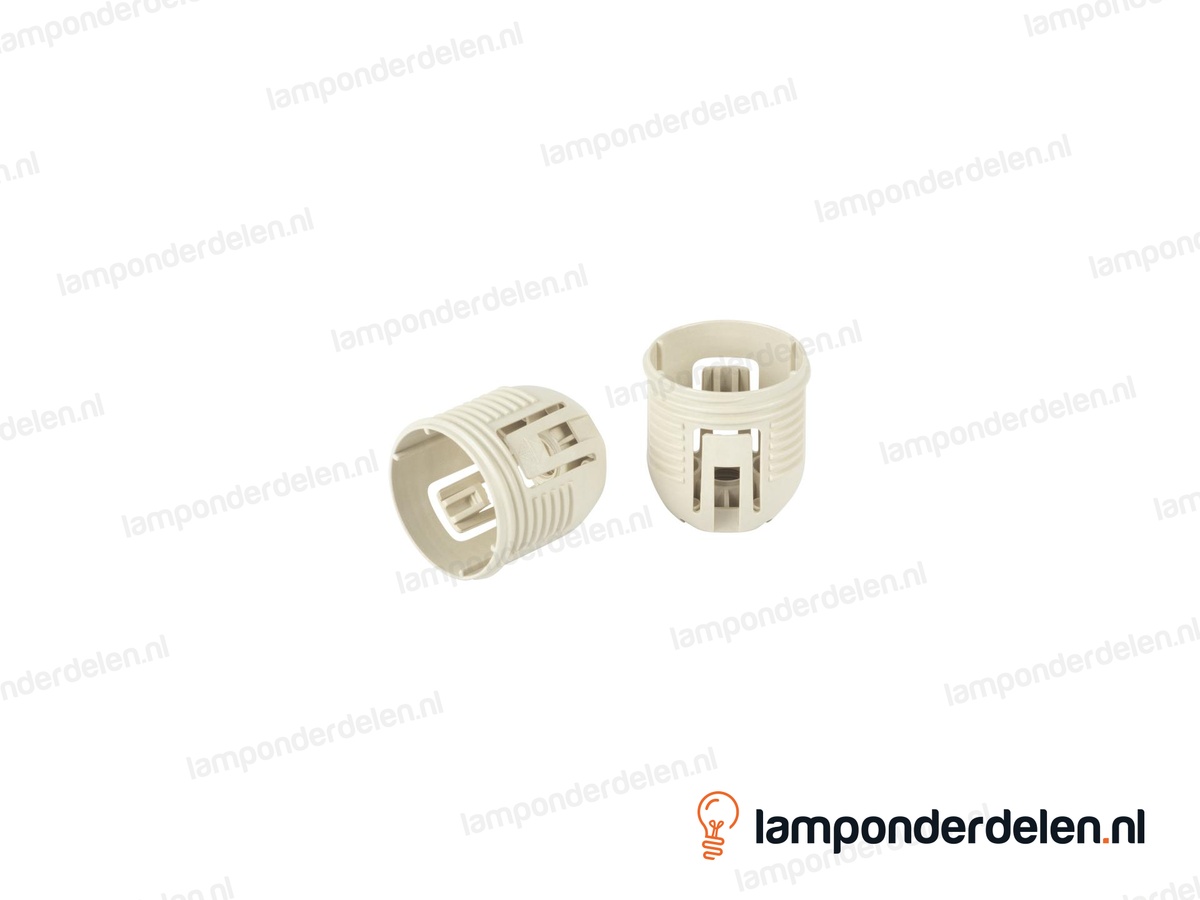 Fitting G9 keramisch met kunststof huls - breed model