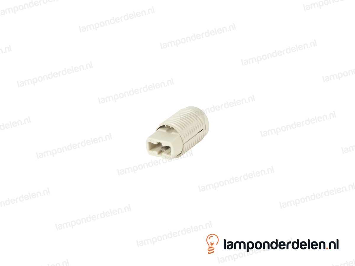 Fitting G9 keramisch met kunststof huls - smal model
