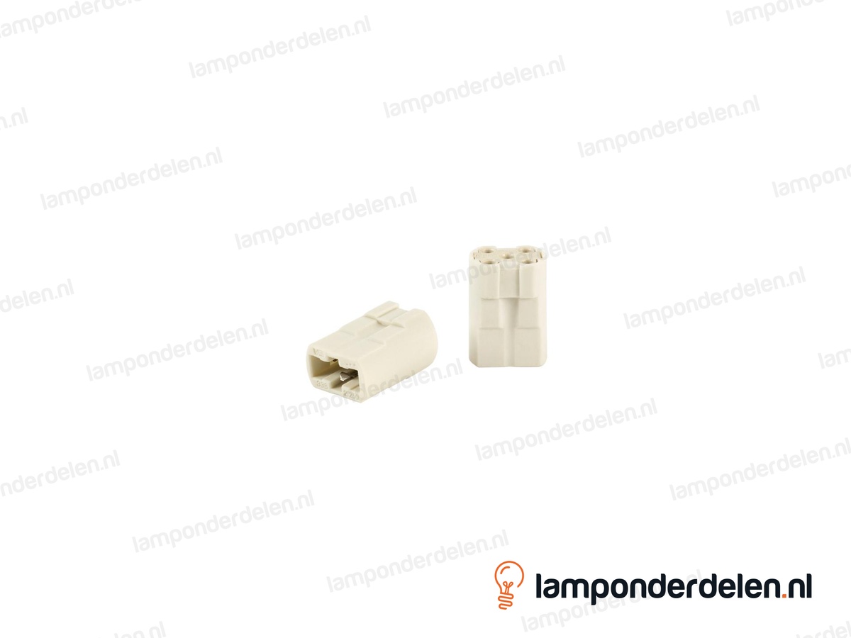 Fitting G9 keramisch met kunststof huls - smal model