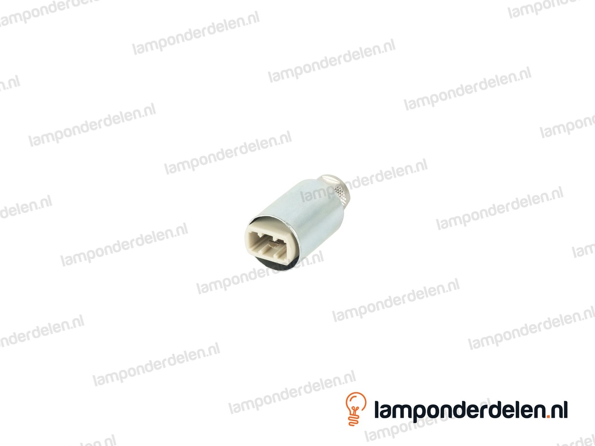 Fitting G9 keramisch smal met metalen huls