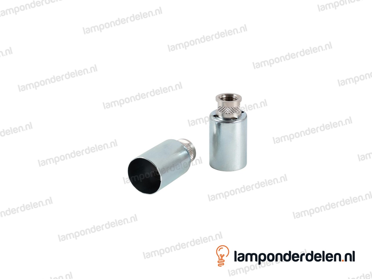 Fitting G9 keramisch smal met metalen huls