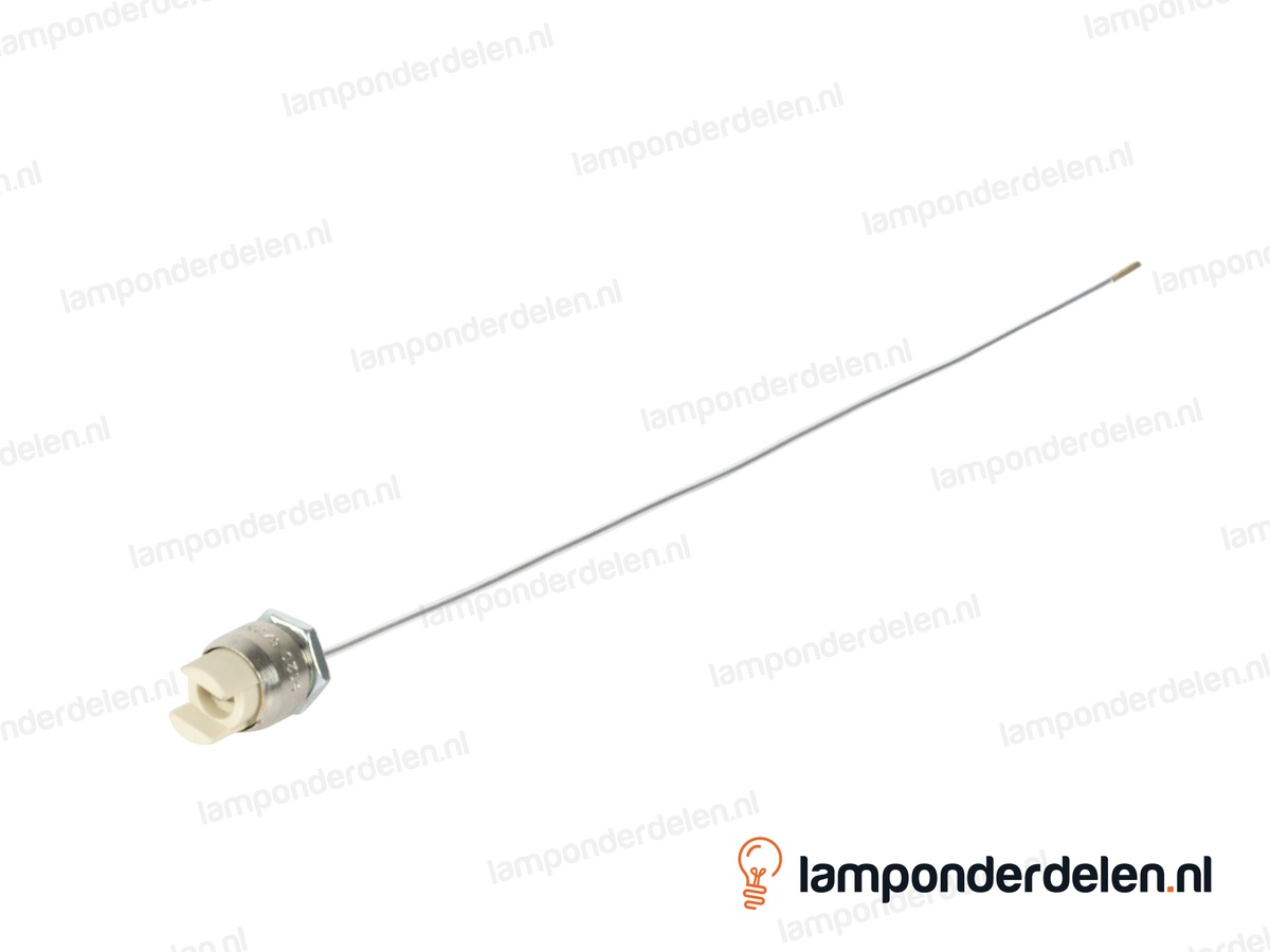 Fitting R7s met buitendraad en moer M14x1 - lengte 25 cm