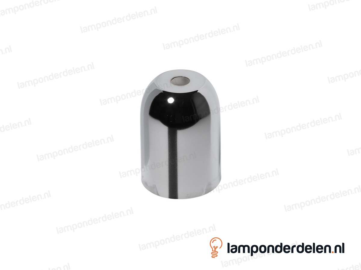 Fittinghuls E27 metaal chroomkleurig - model A