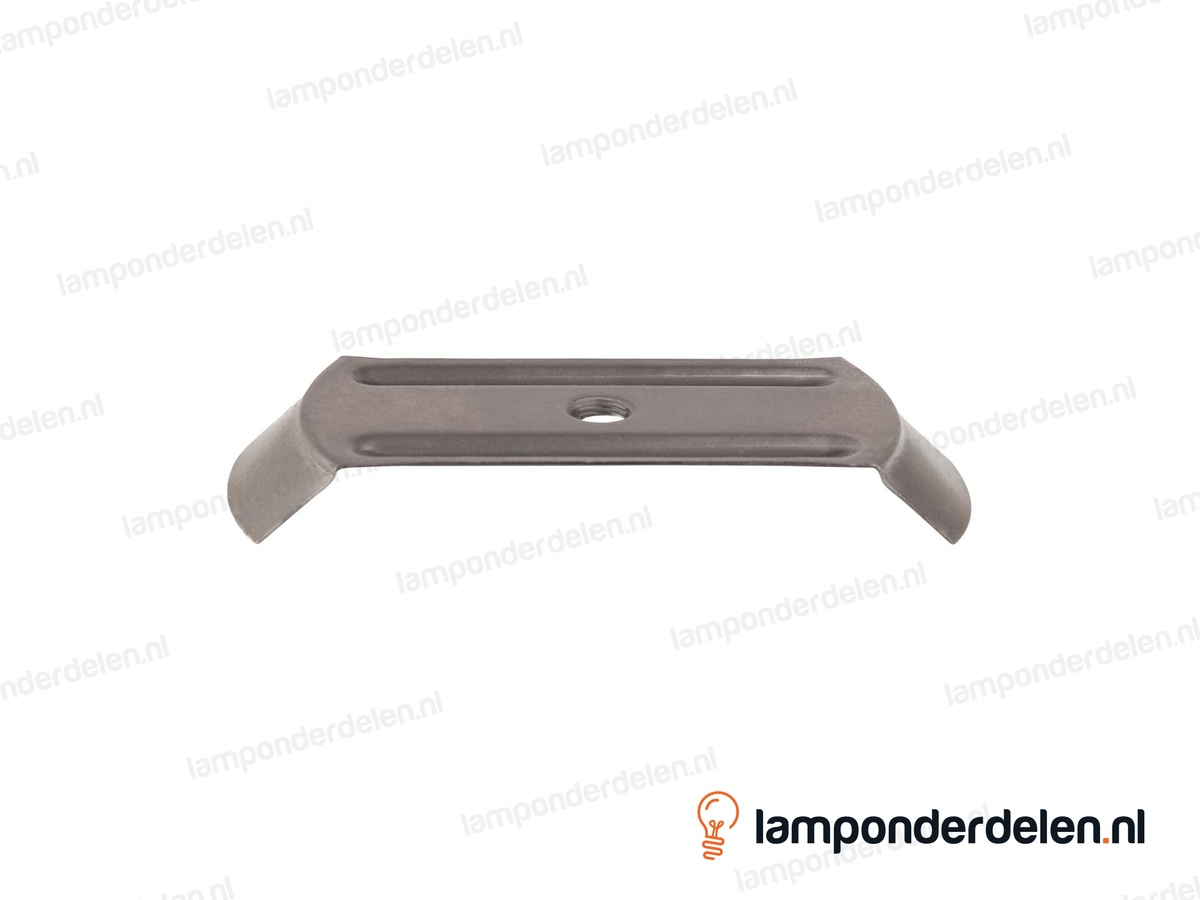 Glasdrager metaal voor glazenbol met gat - bovenkant 12 cm - onderkant 14 cm - binnendraad M10x1