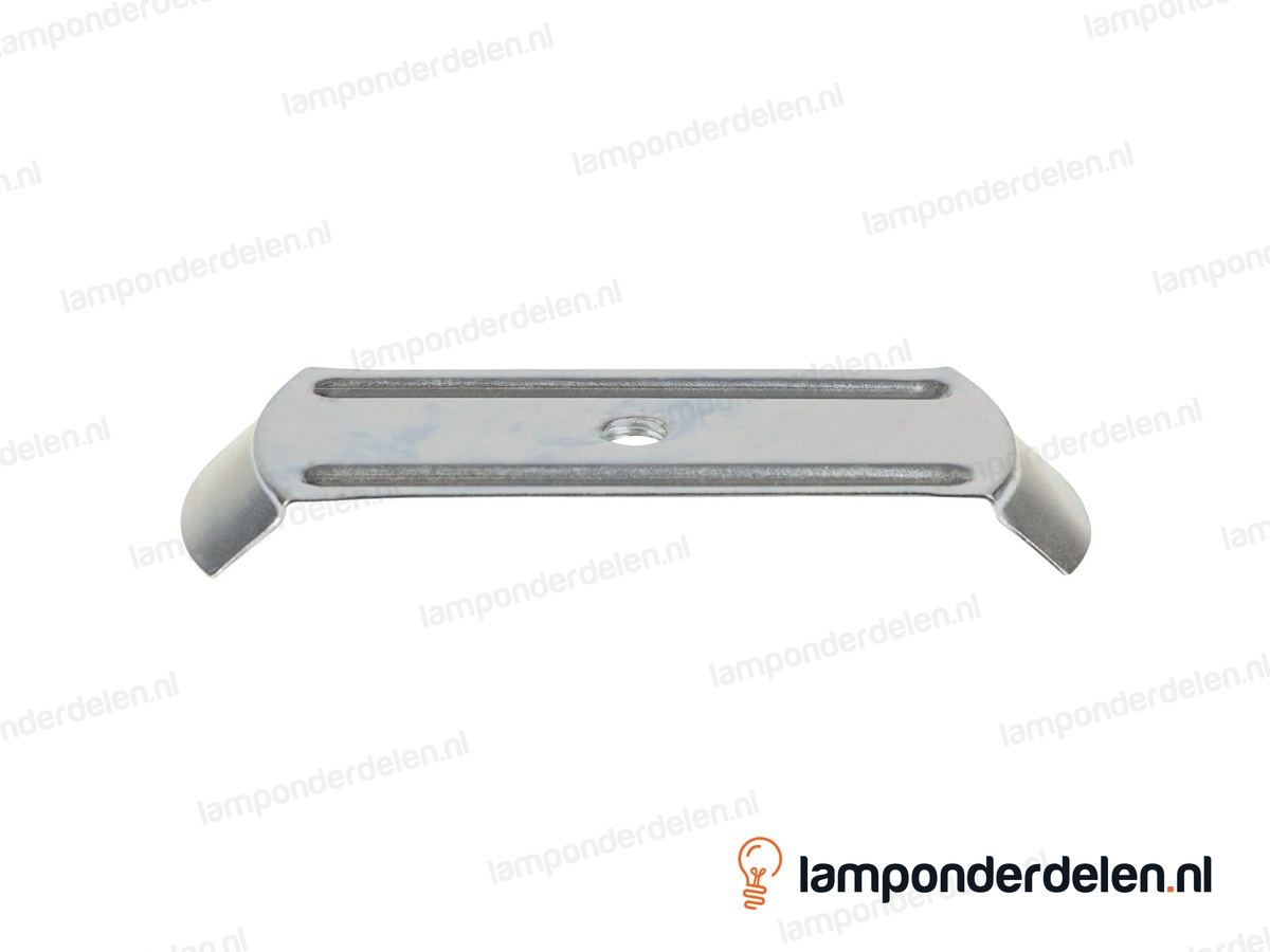 Glasdrager metaal voor glazenbol met gat - bovenkant 15 cm - onderkant 17 cm - binnendraad M10x1