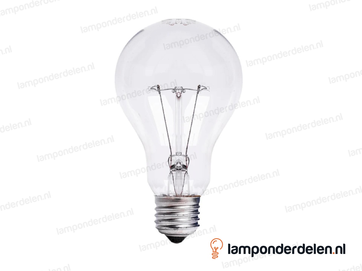 Gloeilamp - standaardlamp - E27 - A70 - helder - 150W