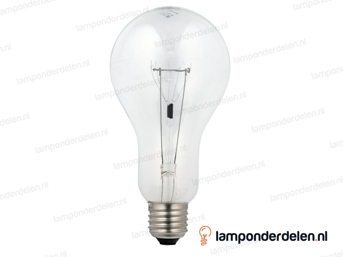 Gloeilamp - standaardlamp - E27 - A80 - helder - 300W