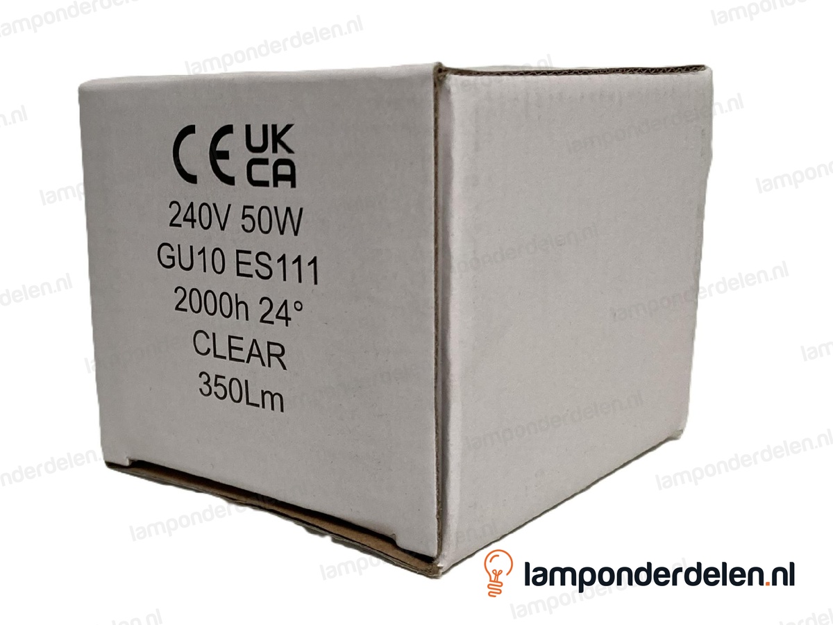 Halogeenlamp - 111 MM - ES111 - GU10 - 50W - 230V - 24° - met anti-glare