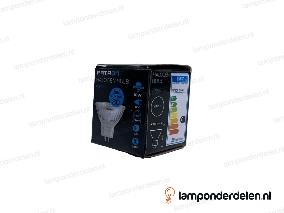 Halogeenlamp - 35 MM - MR11 - GU4 - 10W - 12 volt - 30°