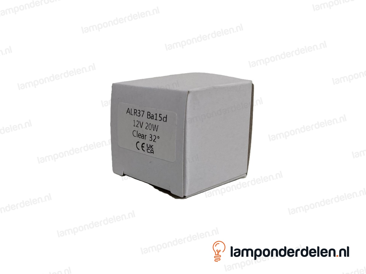 Halogeenlamp - 37 MM - ALR37 - Ba15d - helder - 20W - 12 volt - 32°