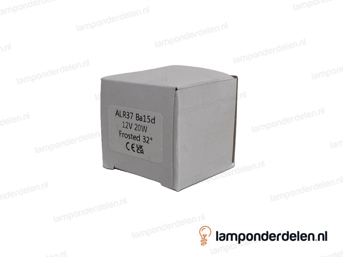 Halogeenlamp - 37 MM - ALR37 - Ba15d - mat - 20W - 12 volt - 32°