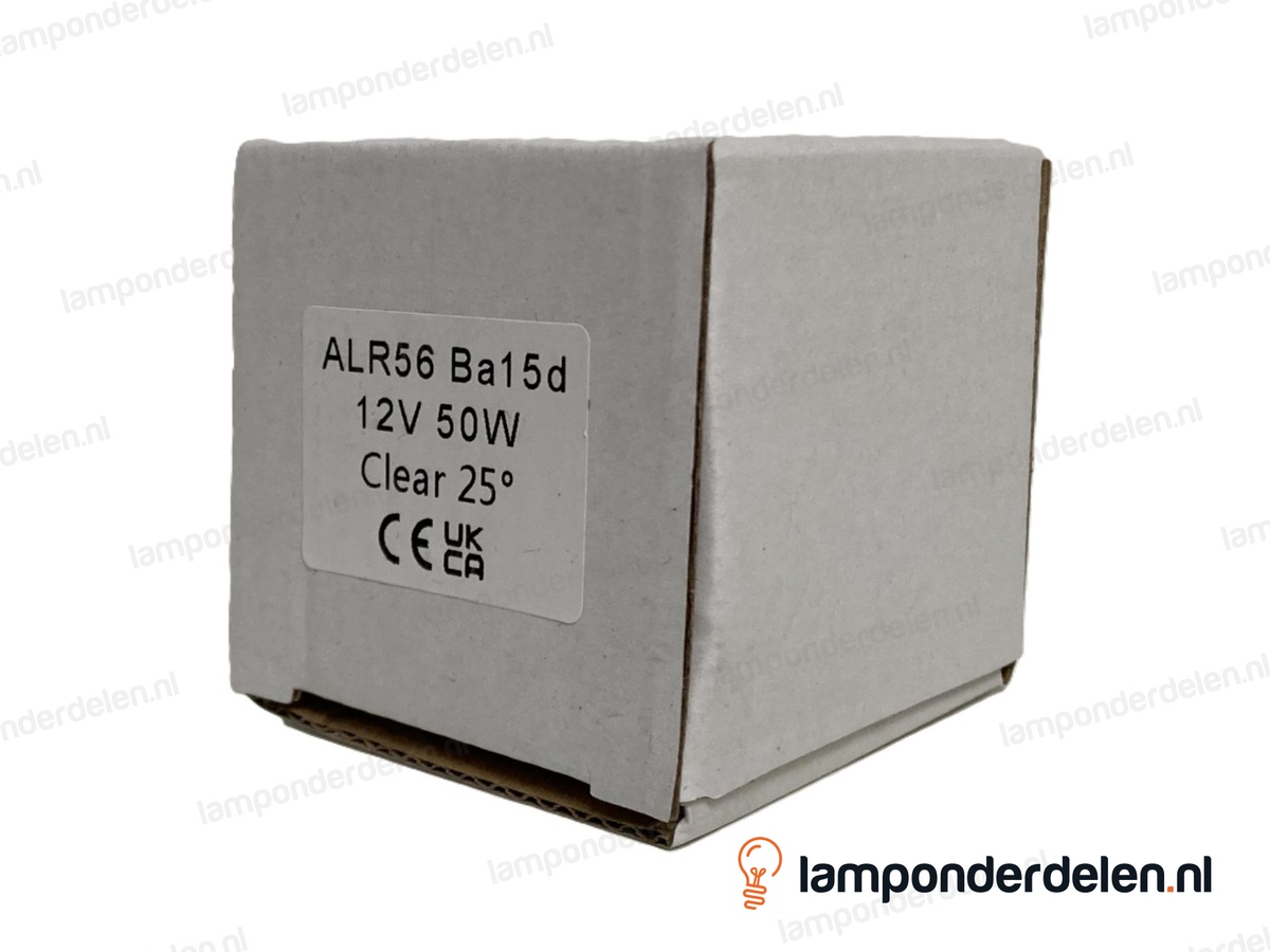 Halogeenlamp - 56 MM - ALR56 - Ba15d - helder - 50W - 12 volt - 25°