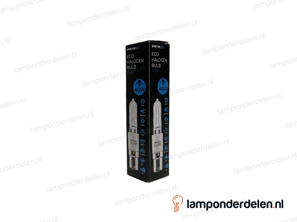 Halogeenlamp - halolux ceram - B15d - helder - 40W - 230 volt